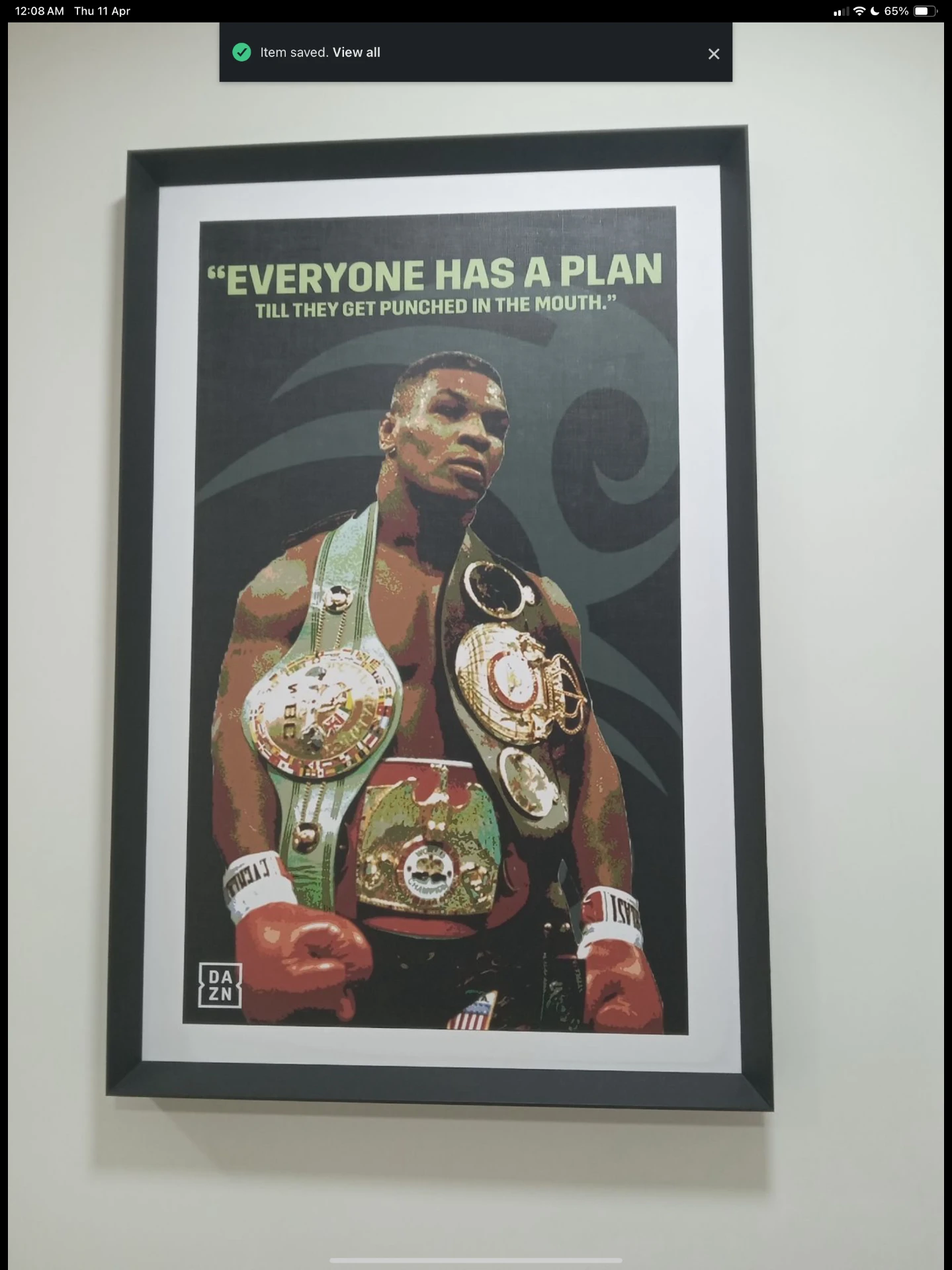 Mike Tyson — everyone has a plan till they get punched in the mouth