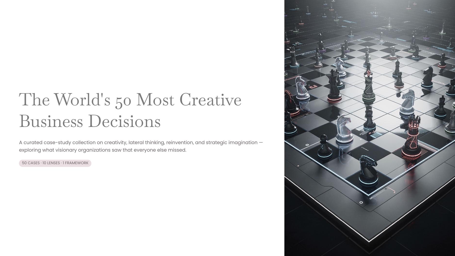 The World's 50 Most Creative Business Decisions — page 1